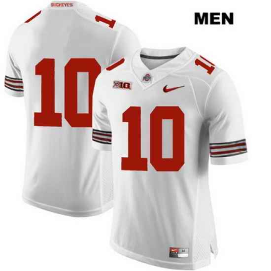 Daniel Vanatsky Ohio State Buckeyes Nike Authentic Stitched Mens  10 White College Football Jersey Without Name Jersey